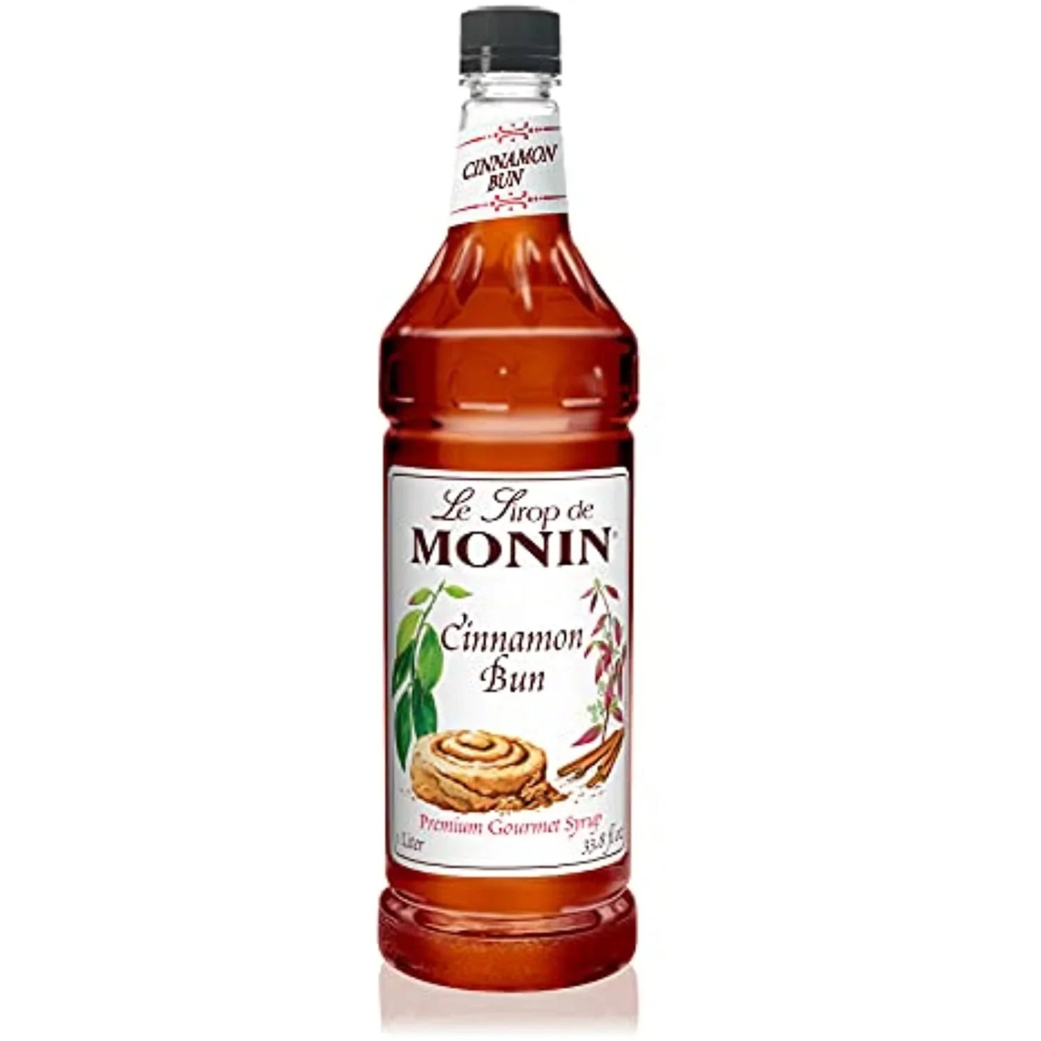 '- Syrup, Non-Gmo, Sweet (1 Great Bun For Gluten-Free And Cinnamon Cinnamon Liter) Cocoas, & Coffees, Smooth Monin Cocktails, Frozen Vegan, Flavor,