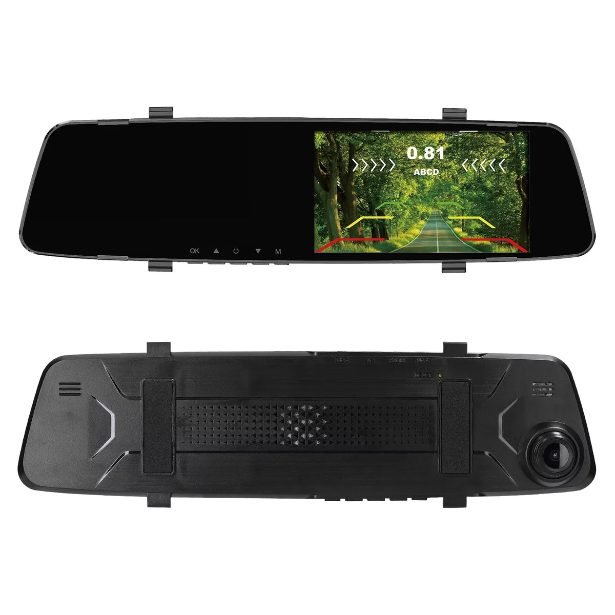 Cam Radars Dash Nebublu Rear Camera,Reco Dual Camera Apexeon Dash 1080P Reverse Dash Inch Rear Support Camera Screen DVR 4.3