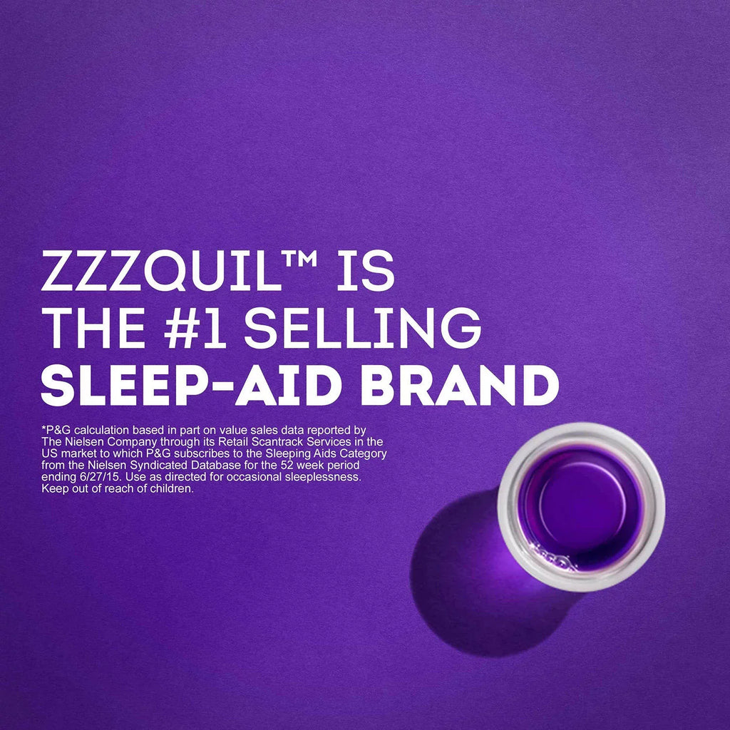 Flavor oz Pack ZzzQuil - Sleep-Aid 12 Warming Nighttime 3 Berry Liquid,