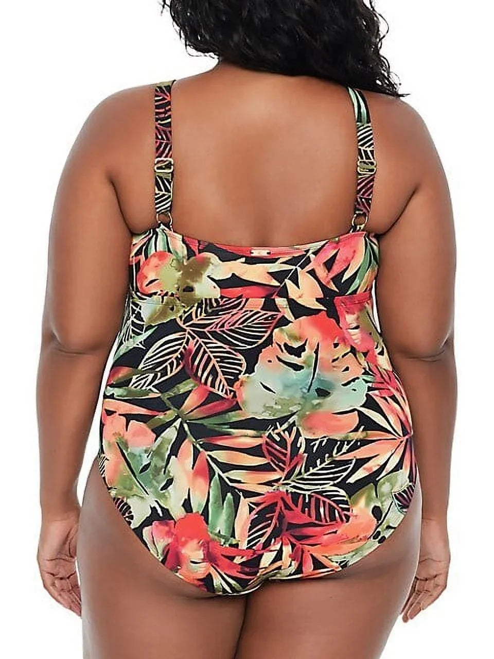 Ralph 16W One MULTI Swimsuit, Plus Keyhole Size Neck US Piece Lauren