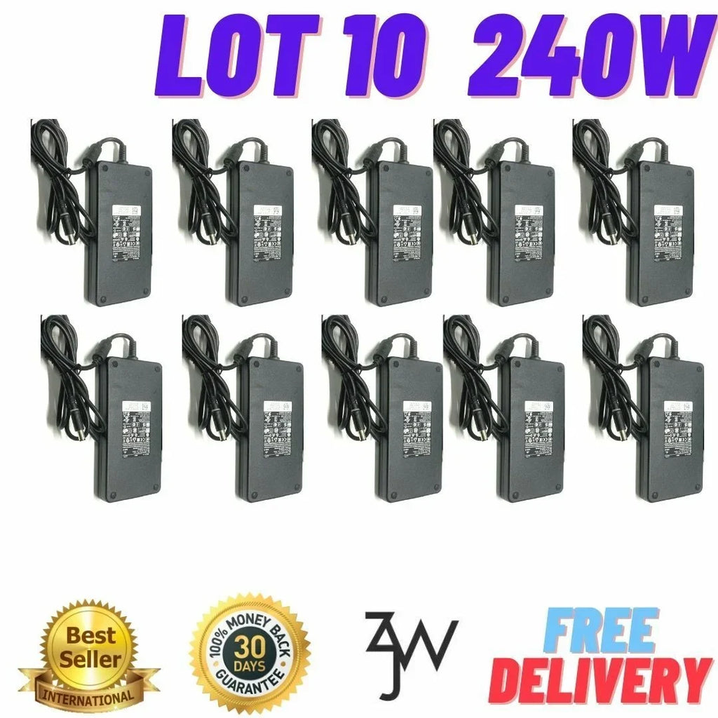 Lot 12.3a 240W 19.5v R4 17 charger Adapter laptop AC of Dell R3 10 R5