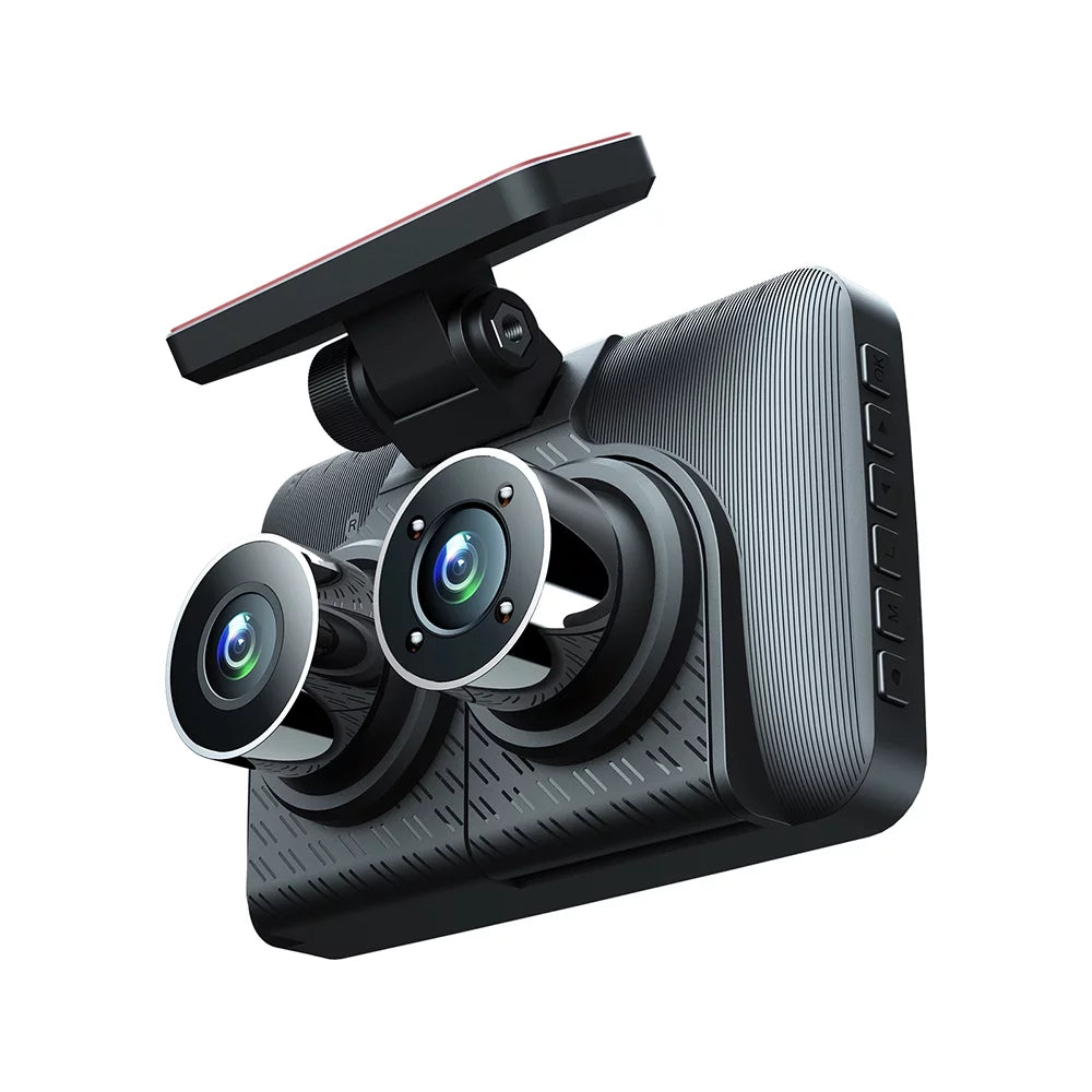 1080+720+480P Car Video Vision Safety Cam 4in Night Dash Car Recording Recorder Cameras Mirror 3 Inside Front Driving Recorder Rearview Camcorder Auto Camera and Car Rear