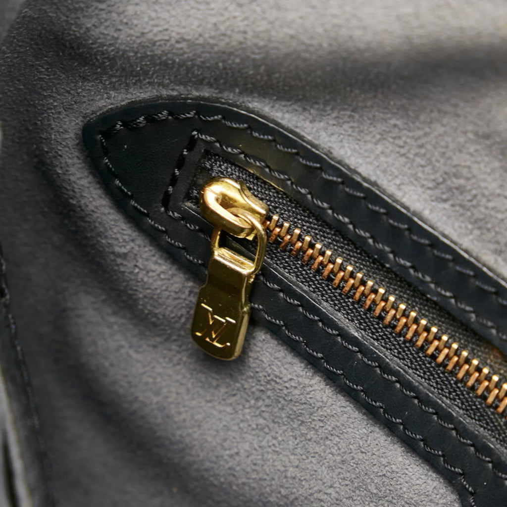 Louis Shoulder PM LOUIS VUITTON Epi Noir Black Bucket Ladies Vuitton Tote M58992 Leather Bag Pre-Owned (Fair)
