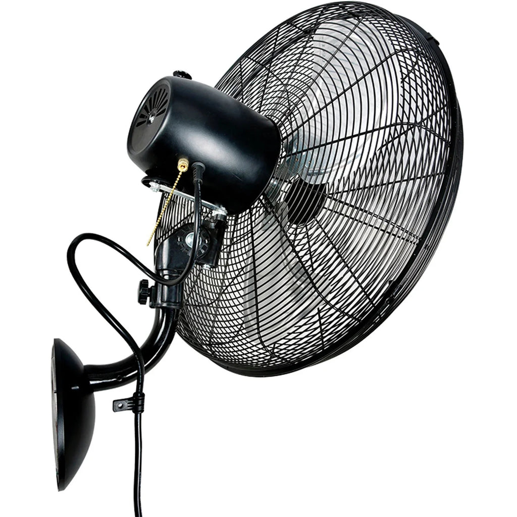 Oscillating CFM, 20" 1/6 Global Fan, HP 5,250 Wall Industrial Industrial Mounted