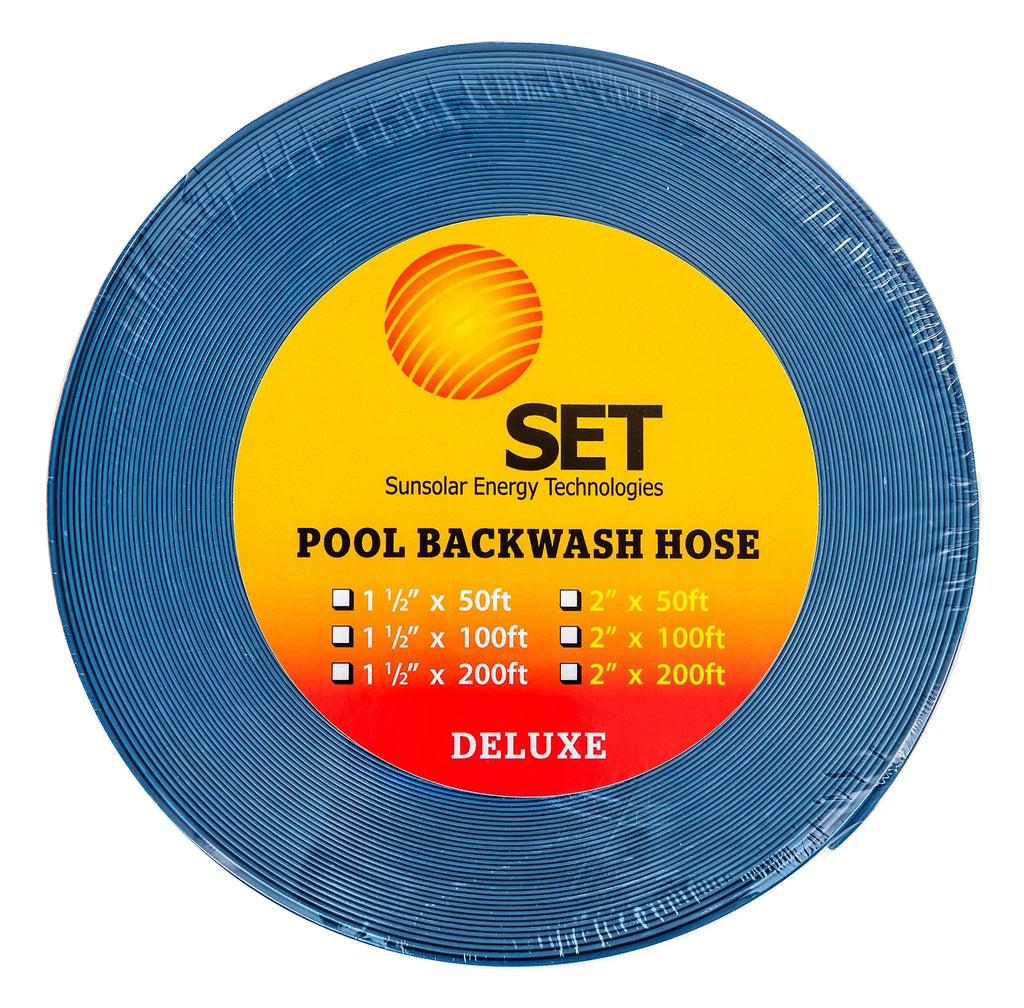 1.5'' Deluxe Duty Hose Discharge long - Swimming 100ft Heavy Pools for Backwash