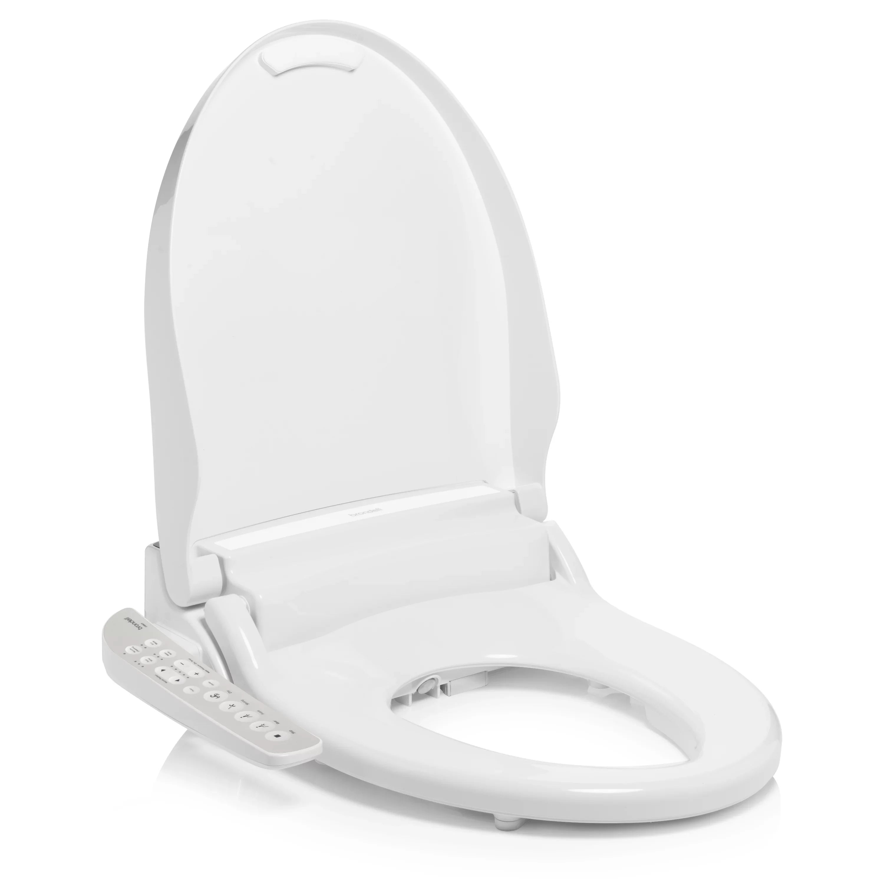 Select Seat and DR801 Warm Dryer Air with Brondell Swash White Deodorizer, Round Bidet Sidearm