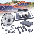 Fan, Bulbs MONIPA 8 12V Ventilation Office Solar Traveling Powered Panel+Fan+3x1W inch Adapter Outdoor Camping Home for Powered Solar Fishing Caravan Portable with