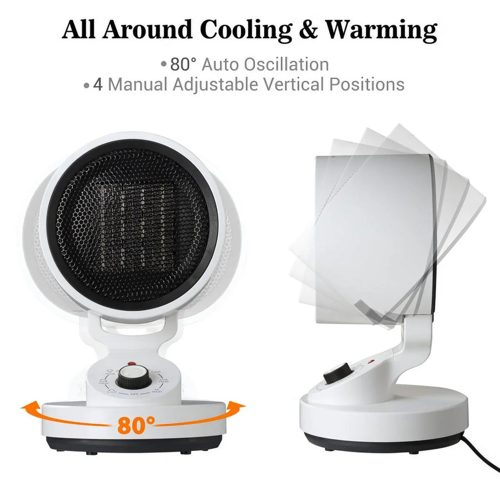Heat Quick , Cool Warm (10W) Machine Cool Heat High (900W), Fan, Electric Fan,with Mode modes for Heater Heat Home, (1500W), Office Up 2-In-1 3 Space including Low Space & Cooling and