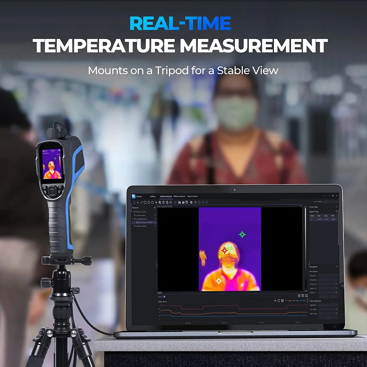 Thermal Handheld Camera 256 Infrared Battery Camera Life Thermal Imaging TC004 192 High x Camera, TOPDON IR Resolution 12-Hour