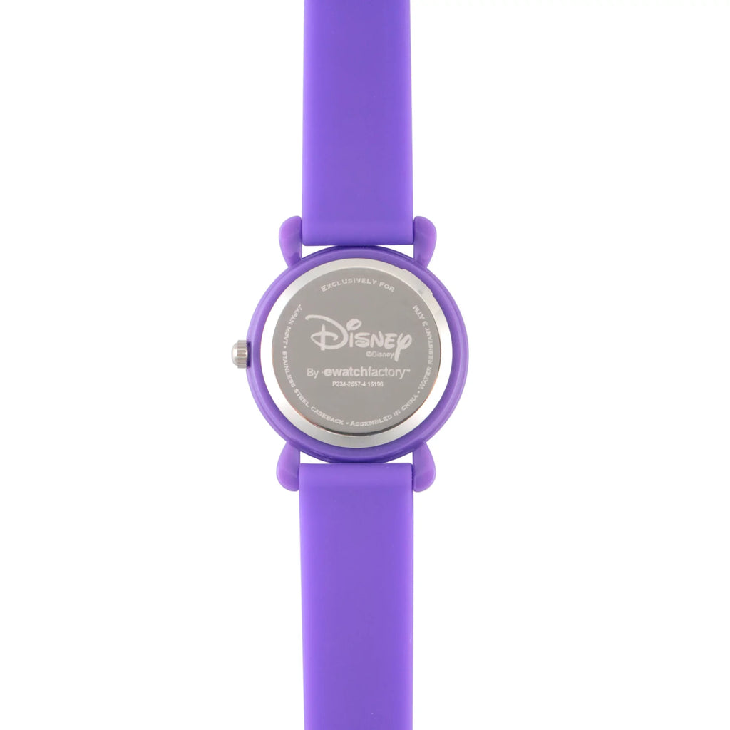 Anna Frozen and Purple Teacher Elsa Time Girls' Plastic Silicon Strap Watch, Purple