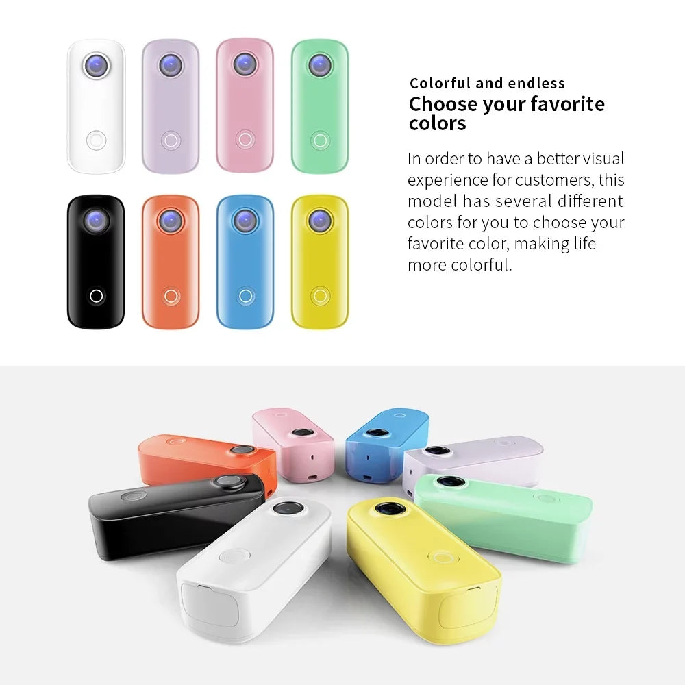 Digital Waterproof Clip 1080P30fps Video Battery WiFi SJCAM Back Lanyard Case Sharing Magnetic 30M Built-in Connection C100 with Body APP Waterproof Action