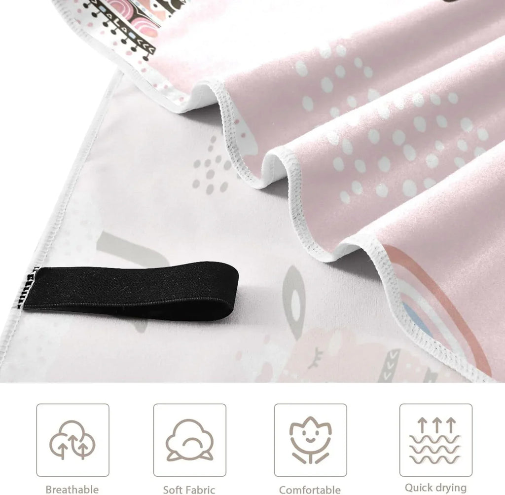 Swimming Travel Oversized Towels Dry Camping Lightweight Princess - Beach Quick Towel Towel Compact Absorbent Holiday（240） Super for - Llama Bestwell