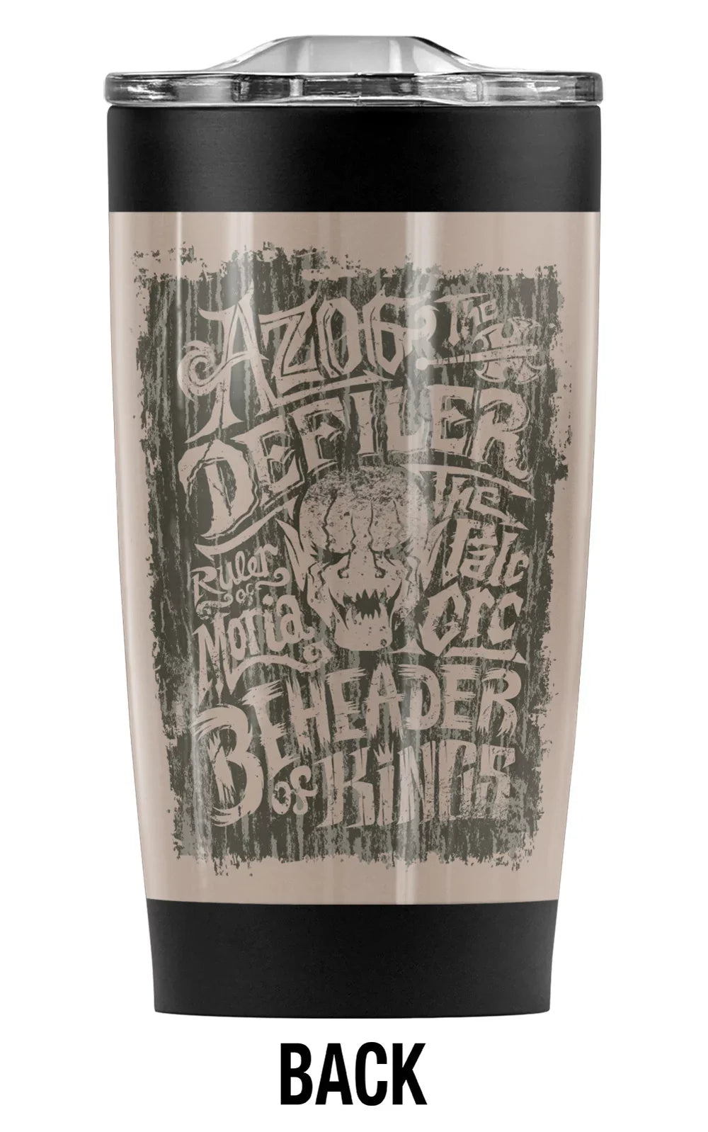Leakproof Sliding Double oz & Steel for The Beverages Wall Coffee Vacuum Orc Hot The Travel with Insulated Great 20 Lid Cold Mug/Cup, | and Stainless Hobbit/Azog Drinks Tumbler