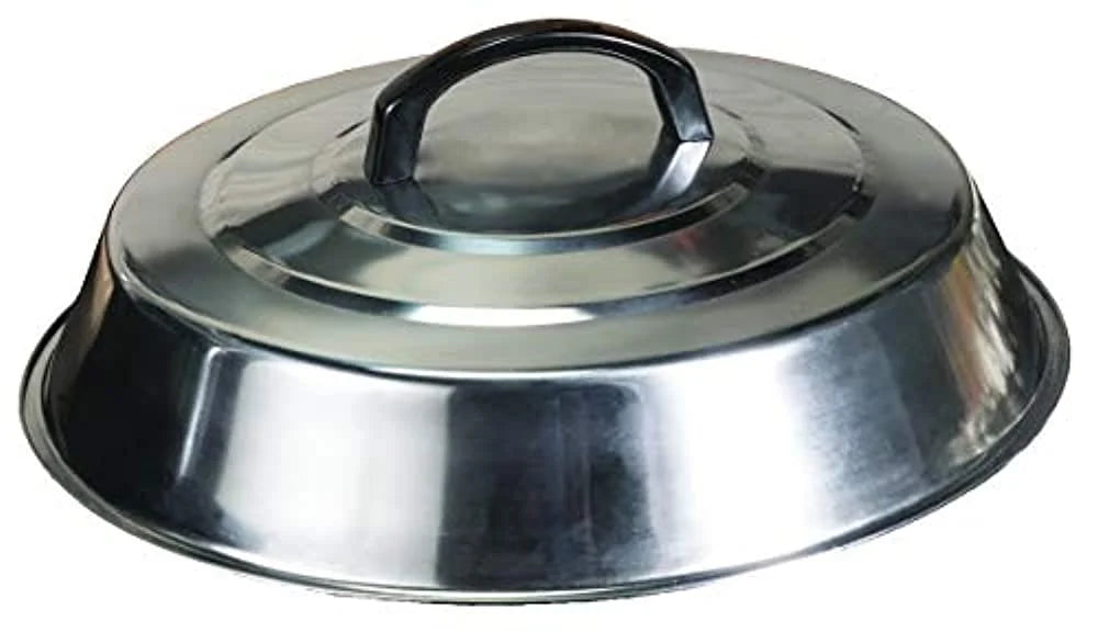 Cover in Basting Blackstone Round Dome Flat Use and Best for - 12 Accessories Top Griddle Signature Cheese - or - Griddle Stainless Grill Melting Cooking Cover Outdoor Steel - Steaming Inch Indoor