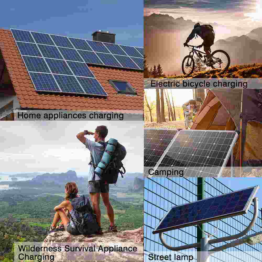 200W emergency outdoor MDHAND car source solar solar panel charger controller with kit light home charge camping