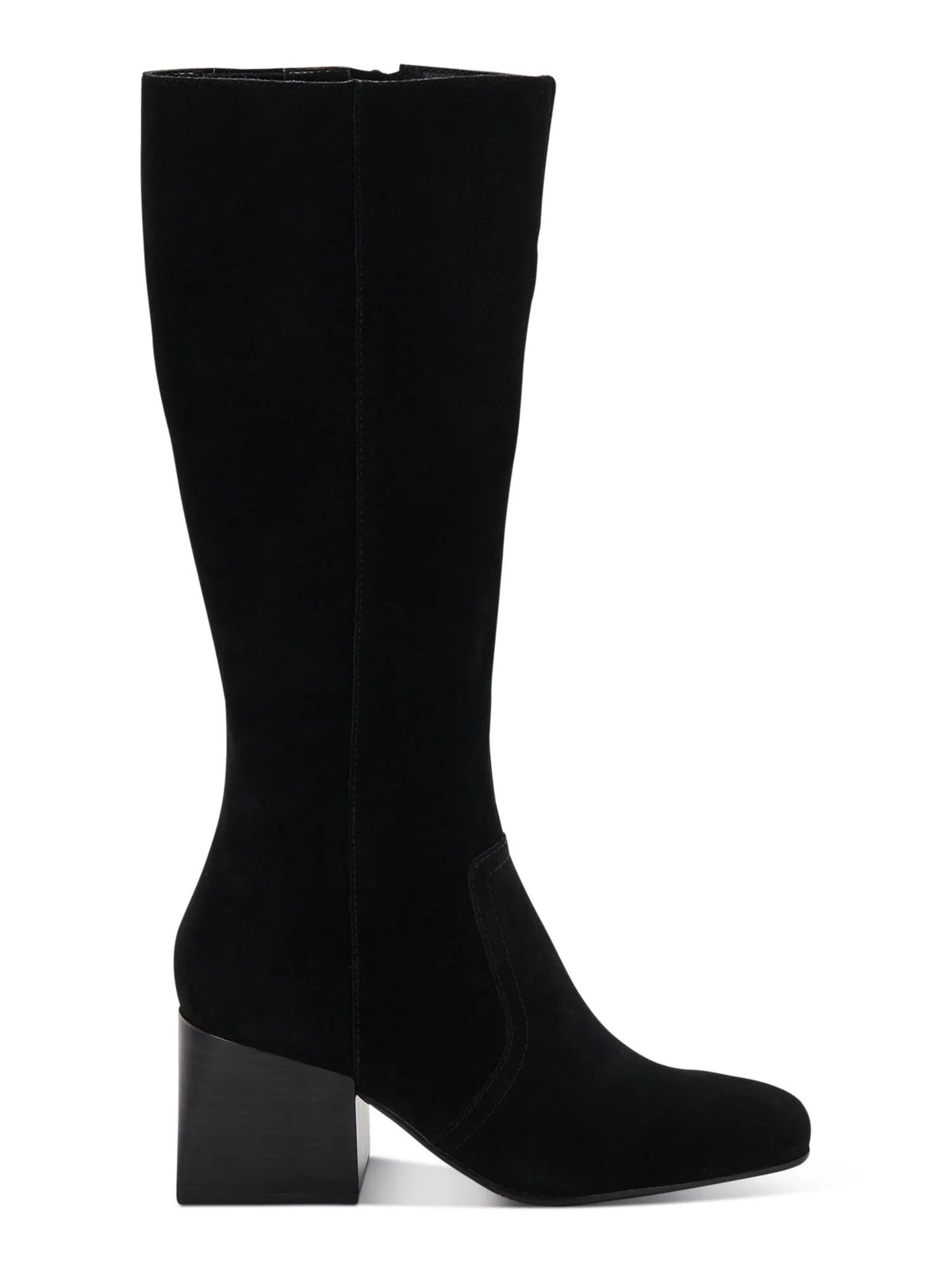 Black Square Cushioned Heel Boots Shoes Tori Goring 10 AQUA COLLEGE M Dress Zip-Up Stacked Toe Waterproof Womens