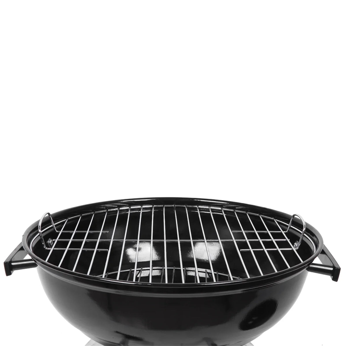Grill on Wheels, Storage Grate Cooking Steel Outdoor w/ 18 Charcoal Grill with Grill Area, inch Camping BBQ