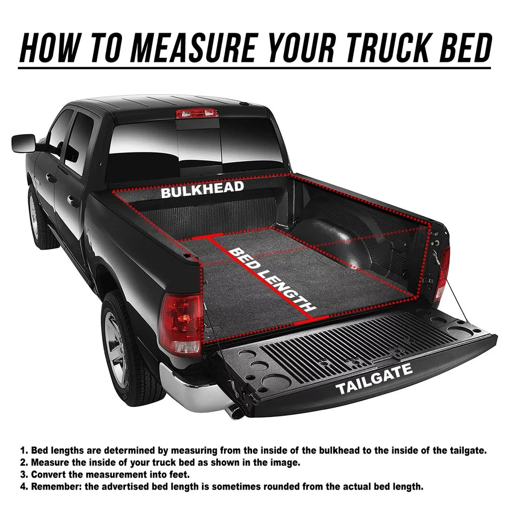 For TTC-TRISOFT-045 Nissan Trunk Tonneau Soft Frontier -Fold Cover Bed 5' Top 2021 Adjustable to 2005 DNA Tri Motoring Fleetside