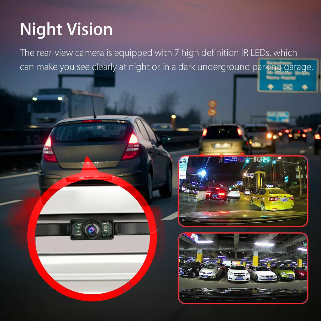 View Backup System Reverse Kit Monitor Camera for with 5'' Wireless System Rear Car/Truck/Van/Pickup/Camper