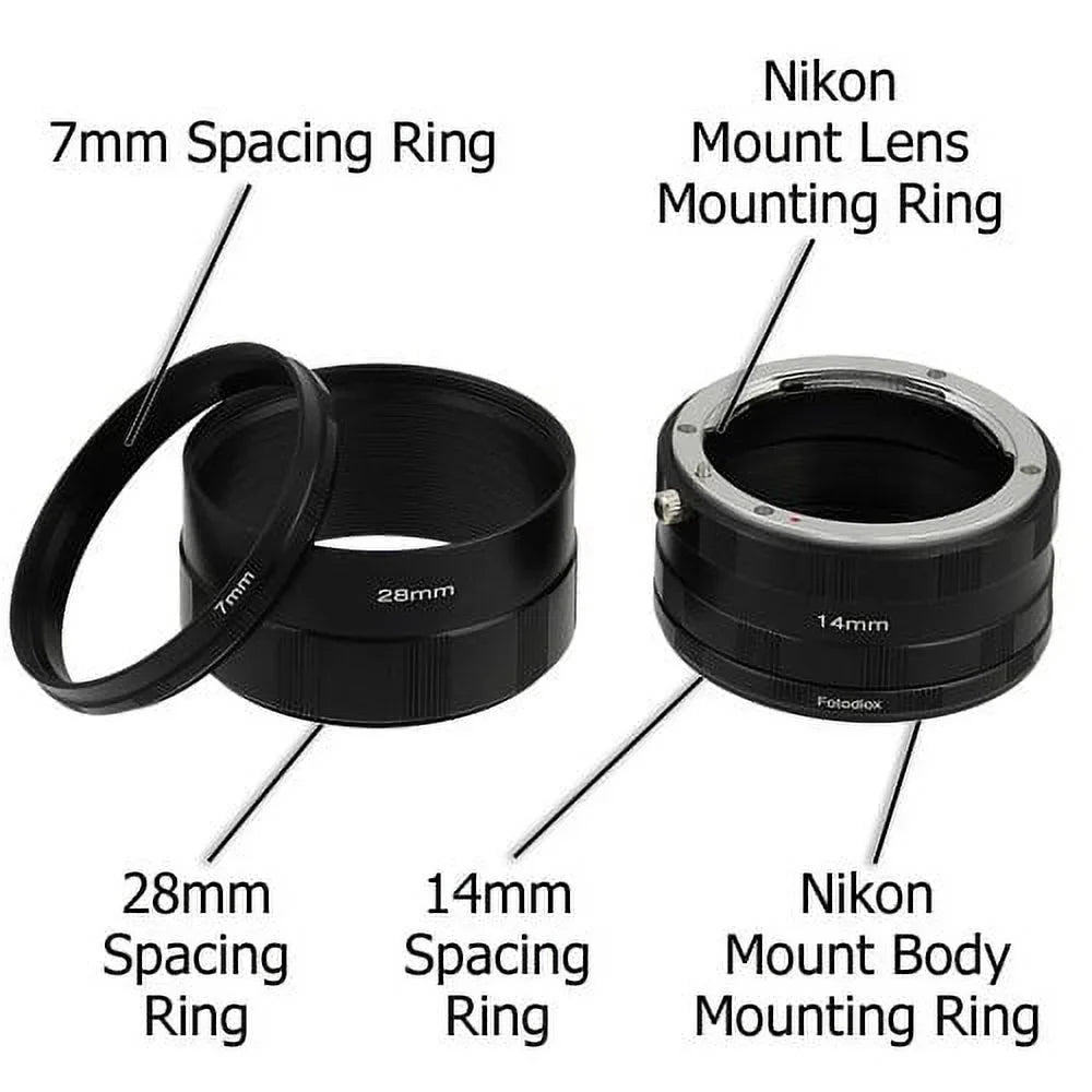 D2X, for D2Hs, Extension LED D800, D700, Nikon 48a D800E, D4, with D1X, Pro Extreme D1H, Kit D300, Macro Photography, D3, D1, Fotodiox Ring D2H, D3X, D40 D100, D300S, D2Xs, Macro D200, D3s, fits Light