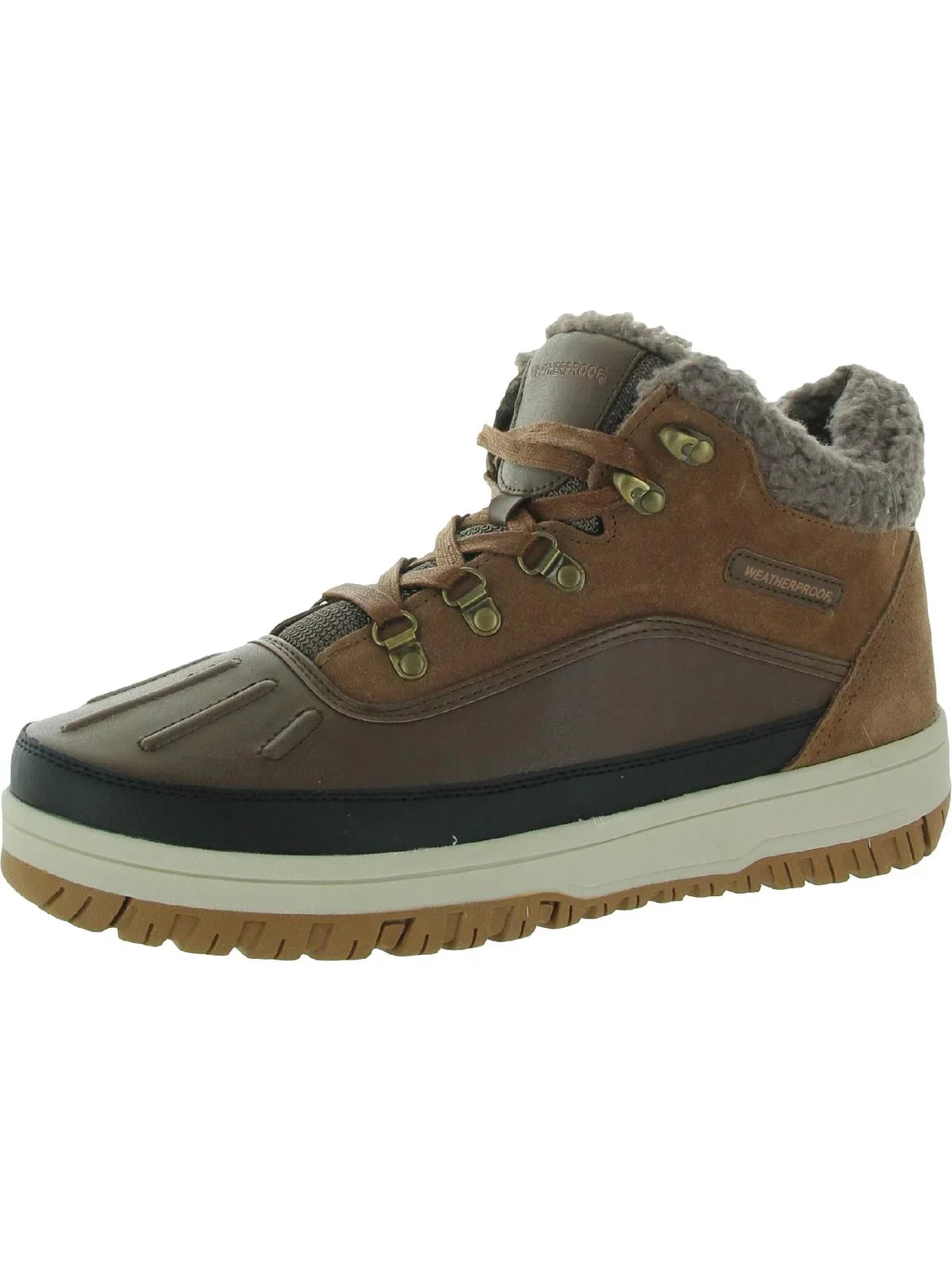 Leather Snow Landon Mens Cold Weather Winter Weatherproof Boots &