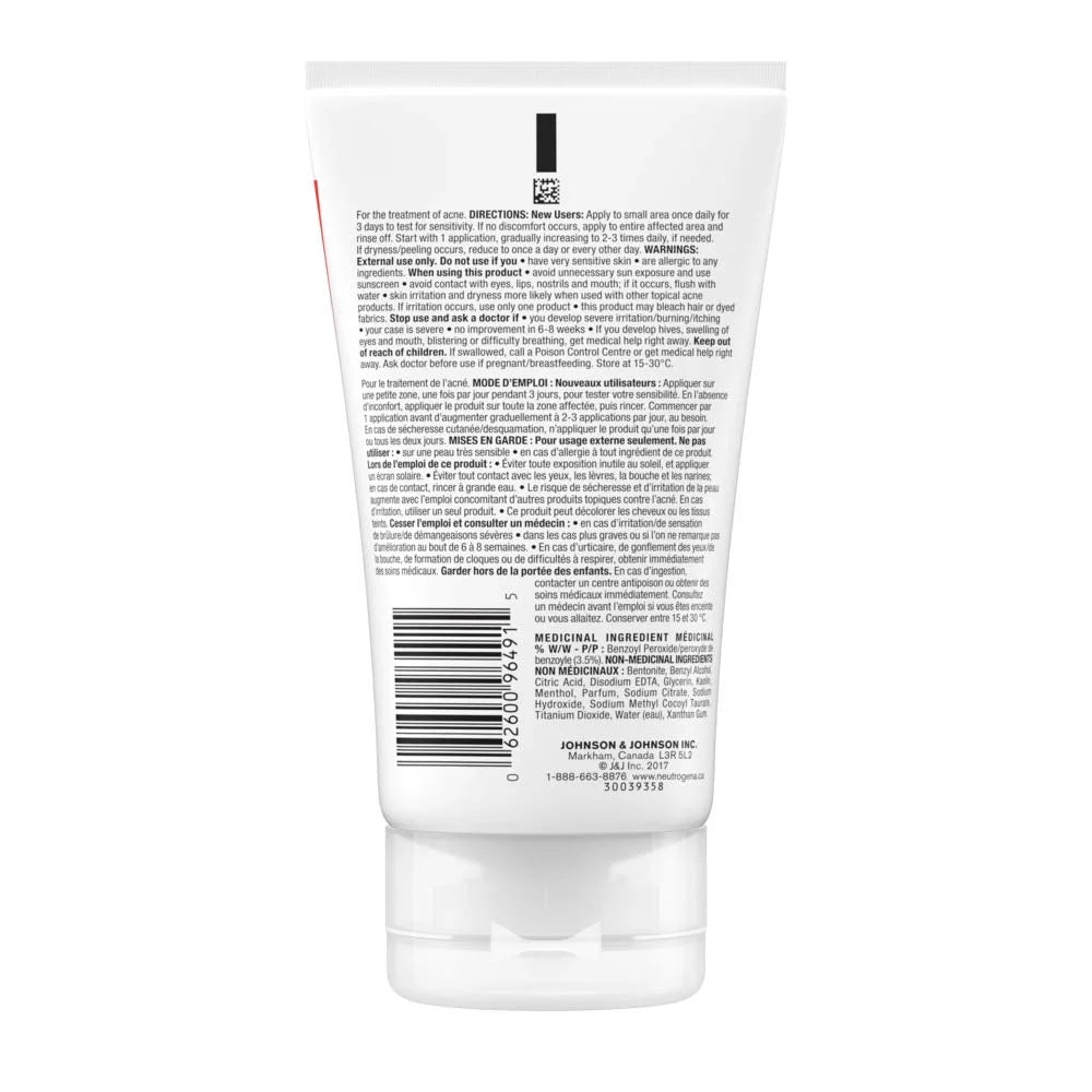 Milliliters Acne Cleanser, 125 Acne Rapid Neutrogena Stubborn Clear Neutrogena