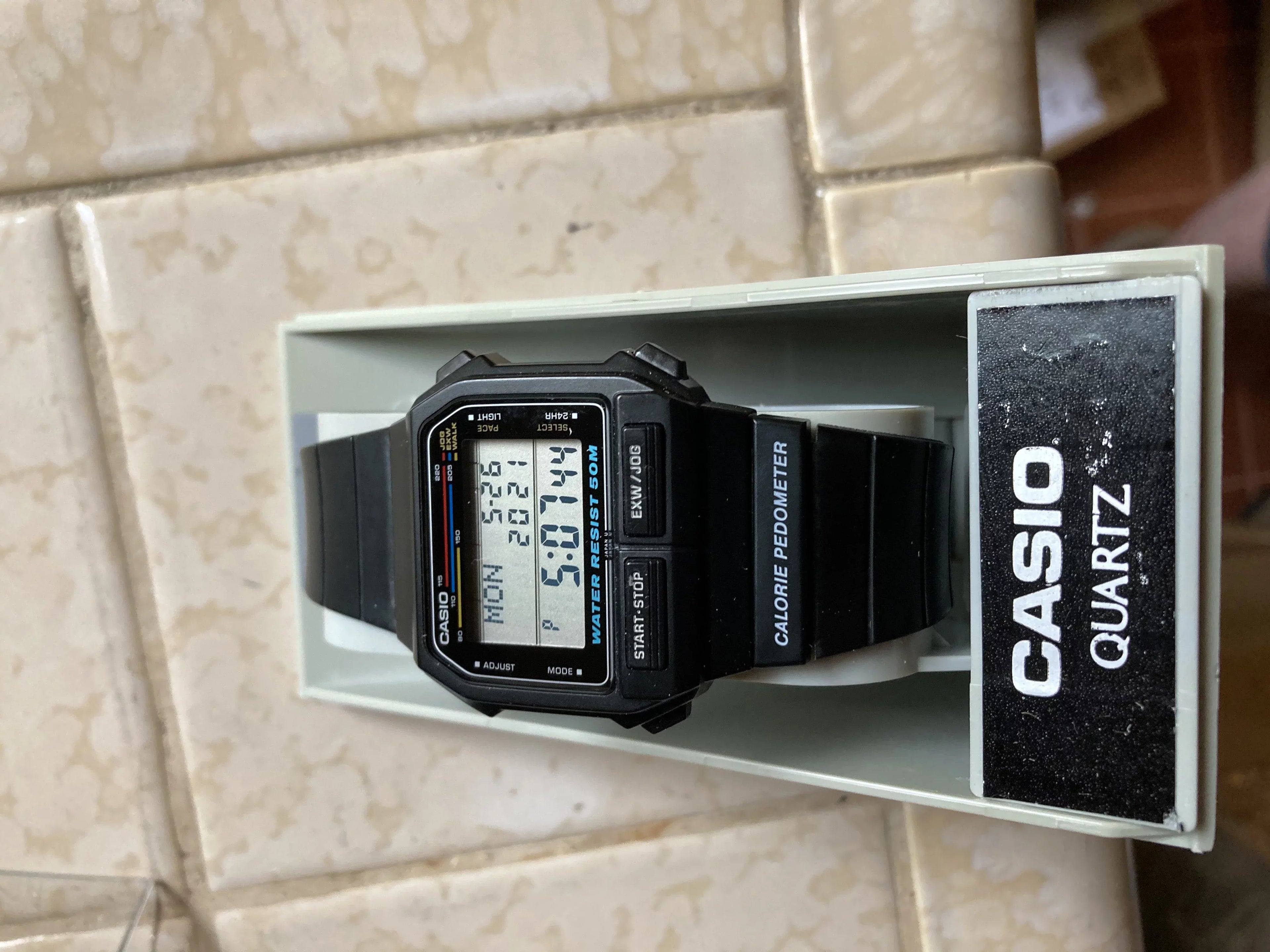 Casio EXW-50-1A Men's Rare Watch Digital Vintage Black Discontinued