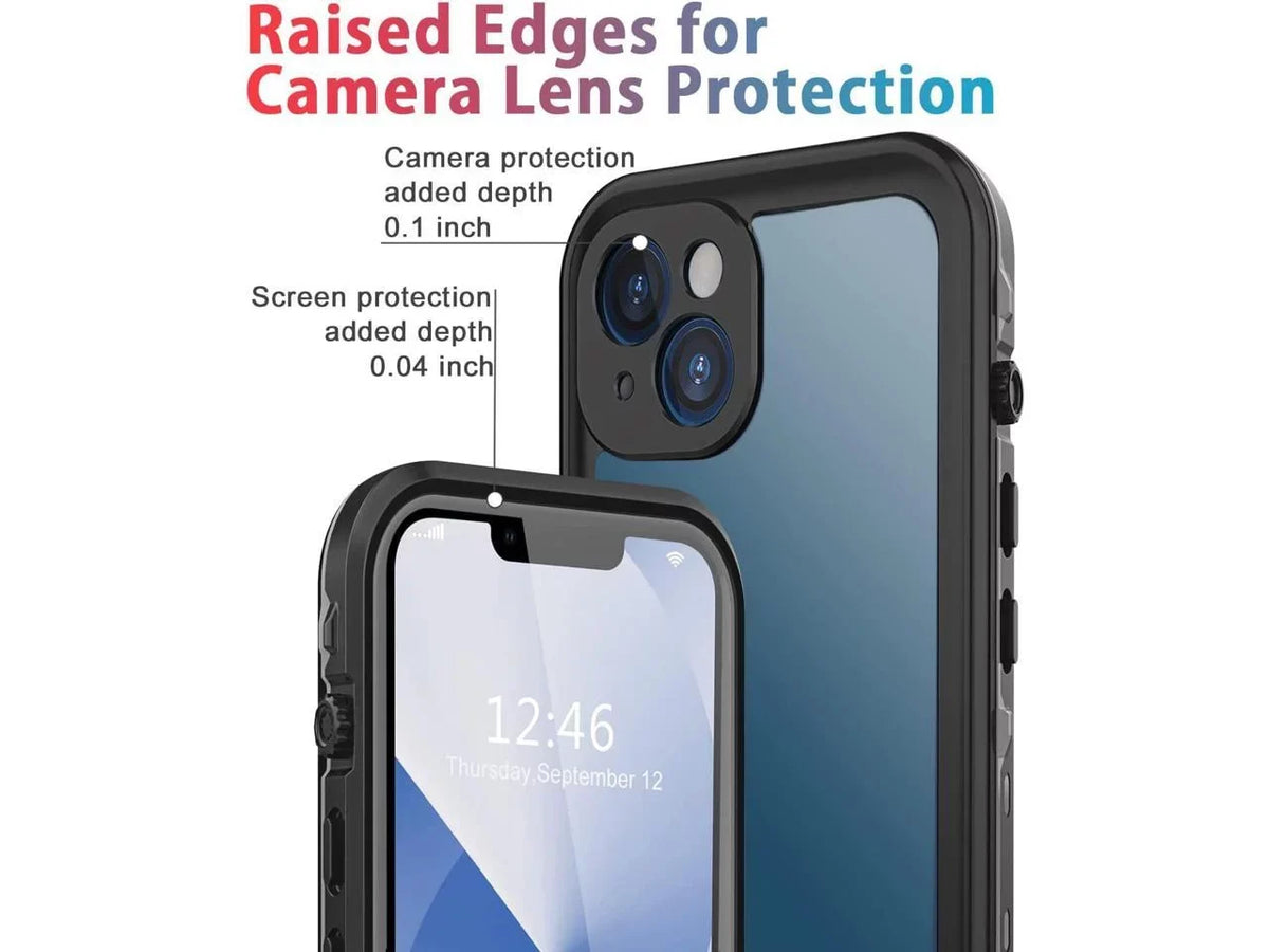 Case Full inch Screen with Protective Waterproof Protector,Underwater 13 Built-in Dustproof Shockproof For Full-Body 13 iPhone Cover iPhone Sealed for 6.1