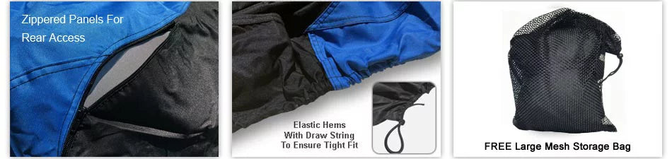 Ski Rays, Color STX-12F KAWASAKI Rain, - UV 2003-2004 / Bag Storage Includes And - Jet from Trailer BLUE Jet Cover More! Straps Weather And Black Protects All - For Ski Sun, Weatherproof Trailerable -