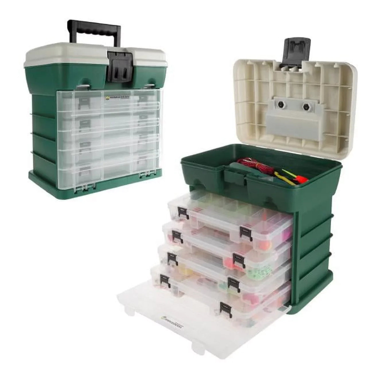 Wakeman Storage & Drawers Tool Green Box 4 80-FSH5035 - Organizer Durable