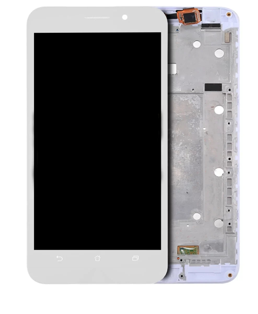 Assembly Frame / Asus With ZenFone / For Max Z010D Compatible Replacement Z010DA) (ZC550KL (White) LCD