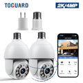 Security 2 Bulb Surveillance Packs Outdoor Camera Indoor WiFi Light SC30 Toguard PTZ Dome 2K/4MP Wireless Camera