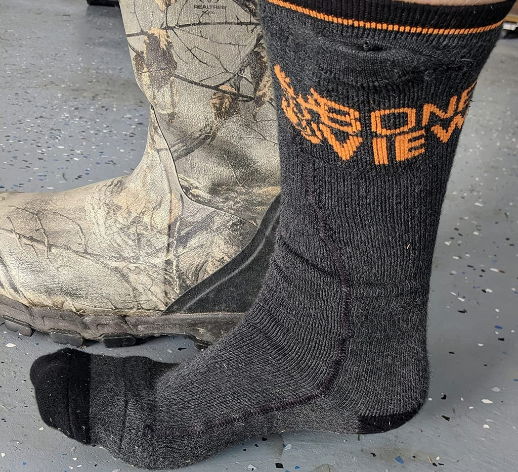 Fit Fit Lithium Universal Women Winter Snowmobiling Men Hunting, BoneView Rechargeable Socks Skiing, Toe Boots, Fishing, Battery Heated Powered Hiking, - Electric Warmer, or HotSocks Inside