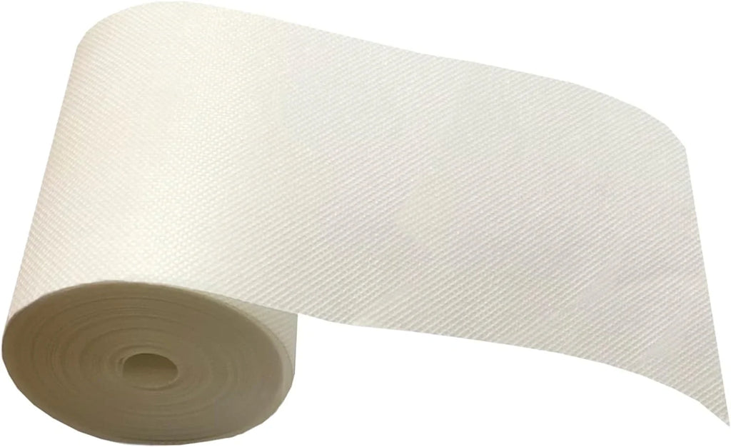 Buckram/Heading - Yard Non Sewing 4 #1430-4 White, Filter Style Woven Wide, Sew-in Washable, Home Piece 100 Inch Tape- Fabric, -