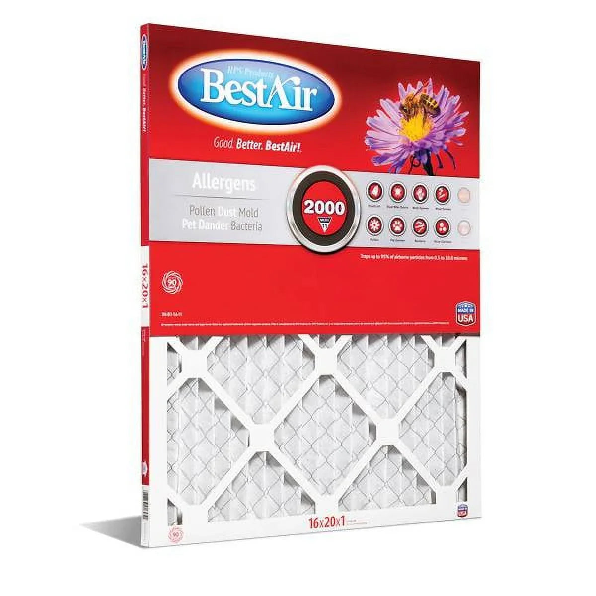 AC BestAir Filters MERV Furnace 11 16"x20"x1"