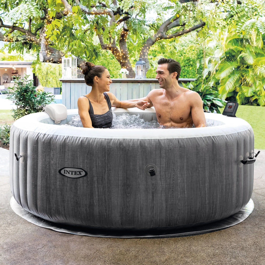 Intex Pack) (4 Tub Accessories Plus Inflatable + Hot Intex Tray PureSpa