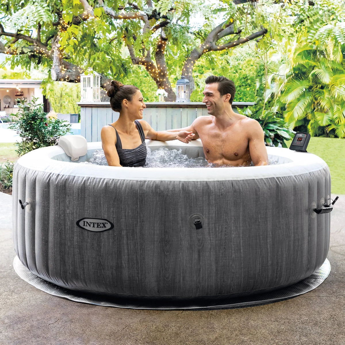 Intex Pack) (4 Tub Accessories Plus Inflatable + Hot Intex Tray PureSpa