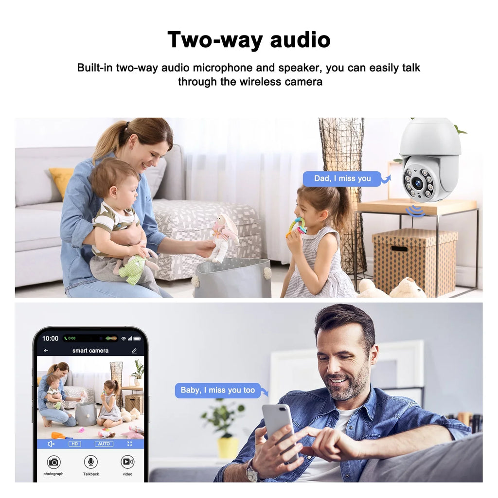 Security 2 Bulb Surveillance Packs Outdoor Camera Indoor WiFi Light SC30 Toguard PTZ Dome 2K/4MP Wireless Camera