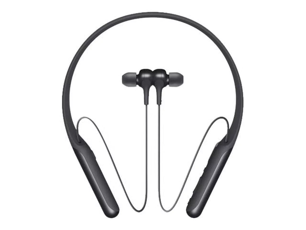 with - - - wireless - - Earphones black NFC canceling - mic - mount Bluetooth WI-C600N active noise - in-ear Sony behind-the-neck