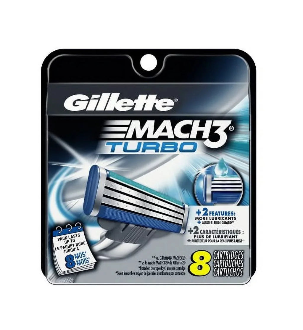 Cross Refill Razor LA Turbo 8 Tweezers 71817 Mach3 Ct Cartridges, + Gillette