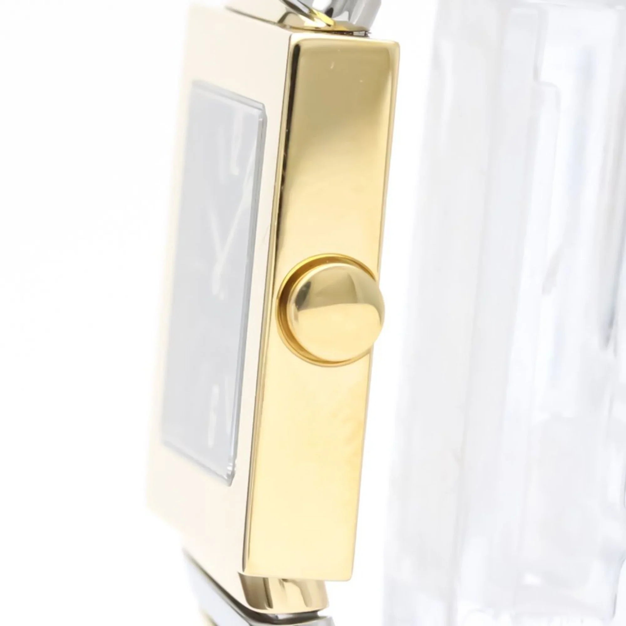 Quartz BF552142 (Good) BVLGARI Steel 18K Polished 2T Pre-Owned SQ22 Gold Watch Ladies Quadrato