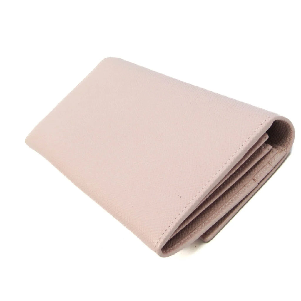 (bi-fold) Pre-Owned Bvlgari 30415 Long Pink Leather Bvlgari Wallet Women's Bvlgari (Good)