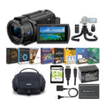 Accessory Bundle and Bag, Sony Camcorder UHD Tripod FDR-AX43 4K Handyman with