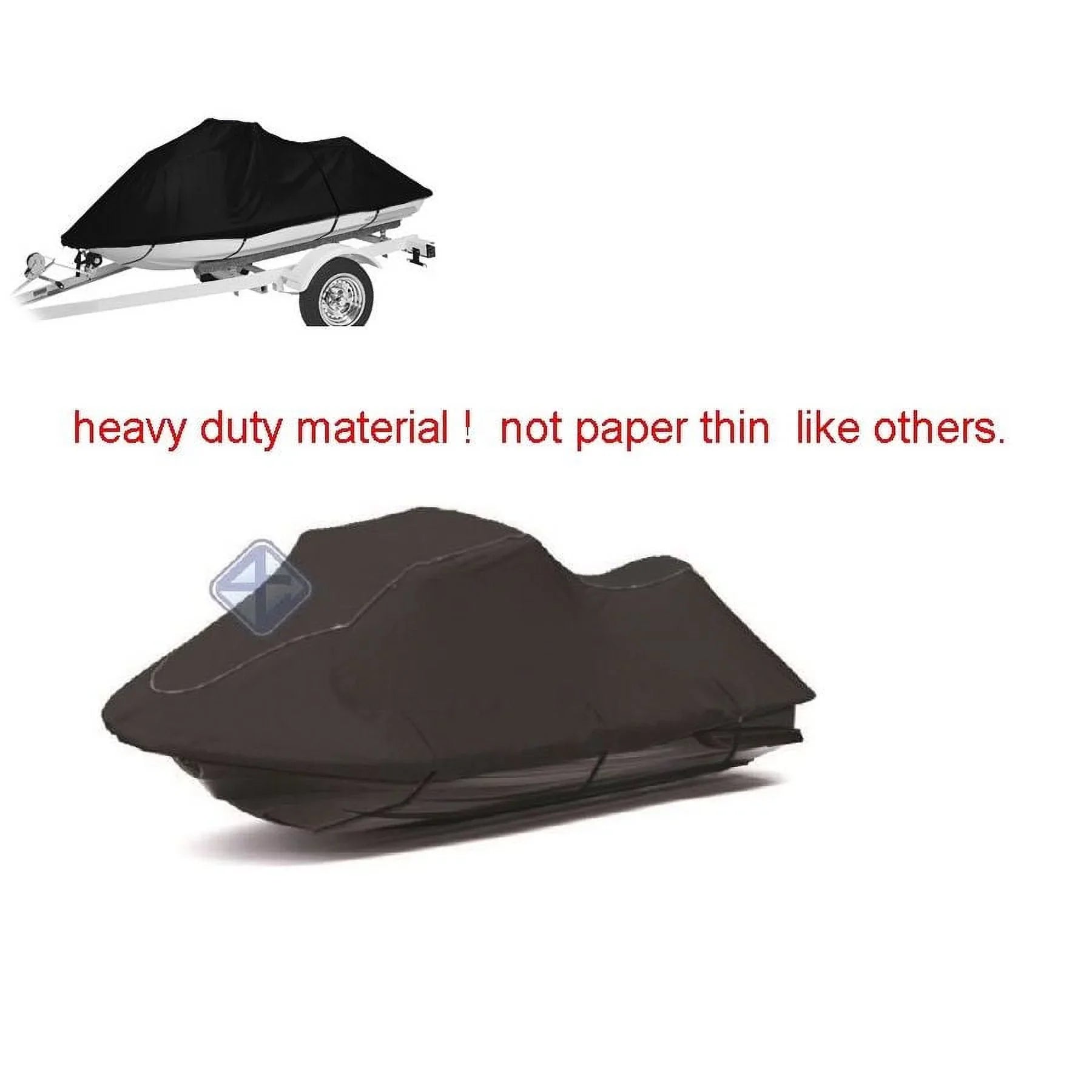 Fits Black Seadoo Spark EX Jetski Kawasaki Marine Heavy Yamaha Grade STX Duty P3 Cover