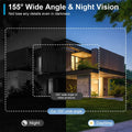 Audio-for Night Detection Security Doorbell Shinysix Human with and Alerts, Chime, PIR Home 2-Way Two App Camera Vision, Wireless