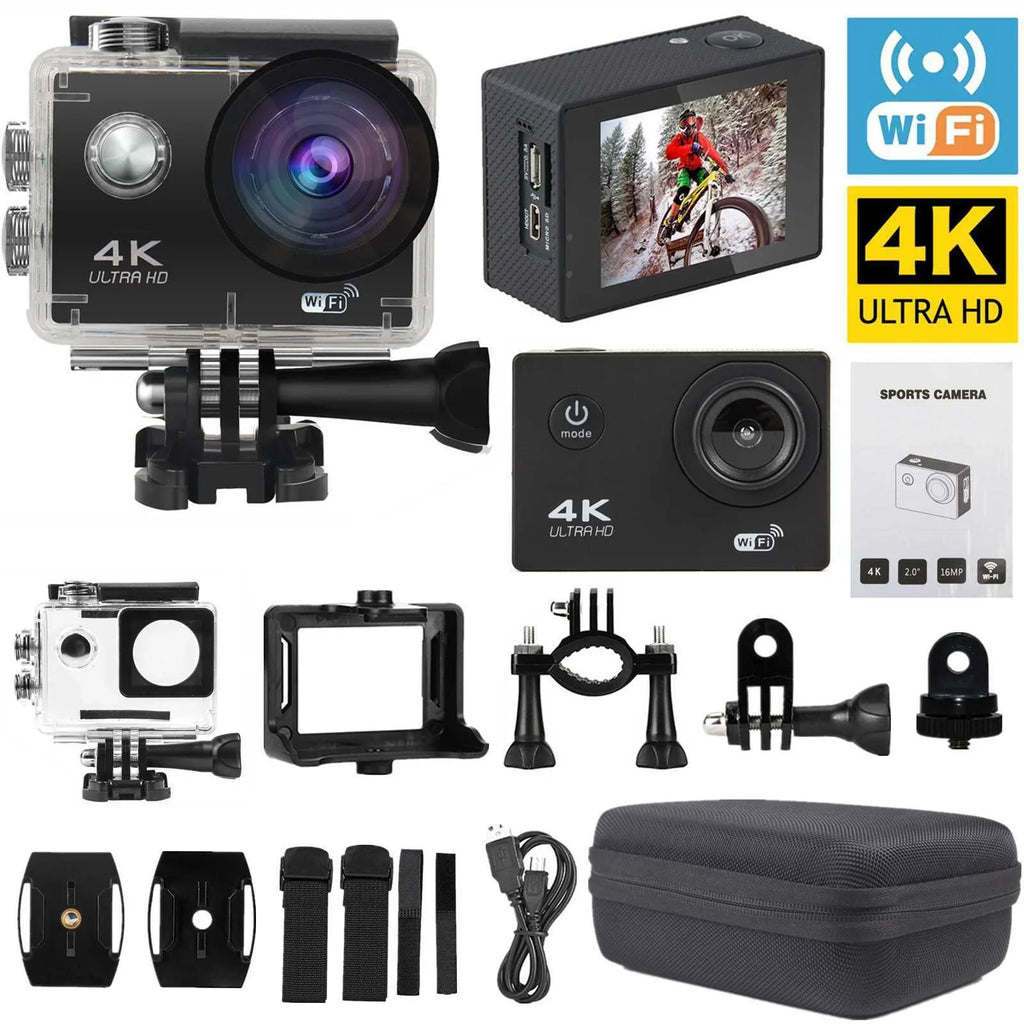 30M Camera Camera Included TF HD Card, Waterproof, Action Case Under 1080P Carry Battery, Sports