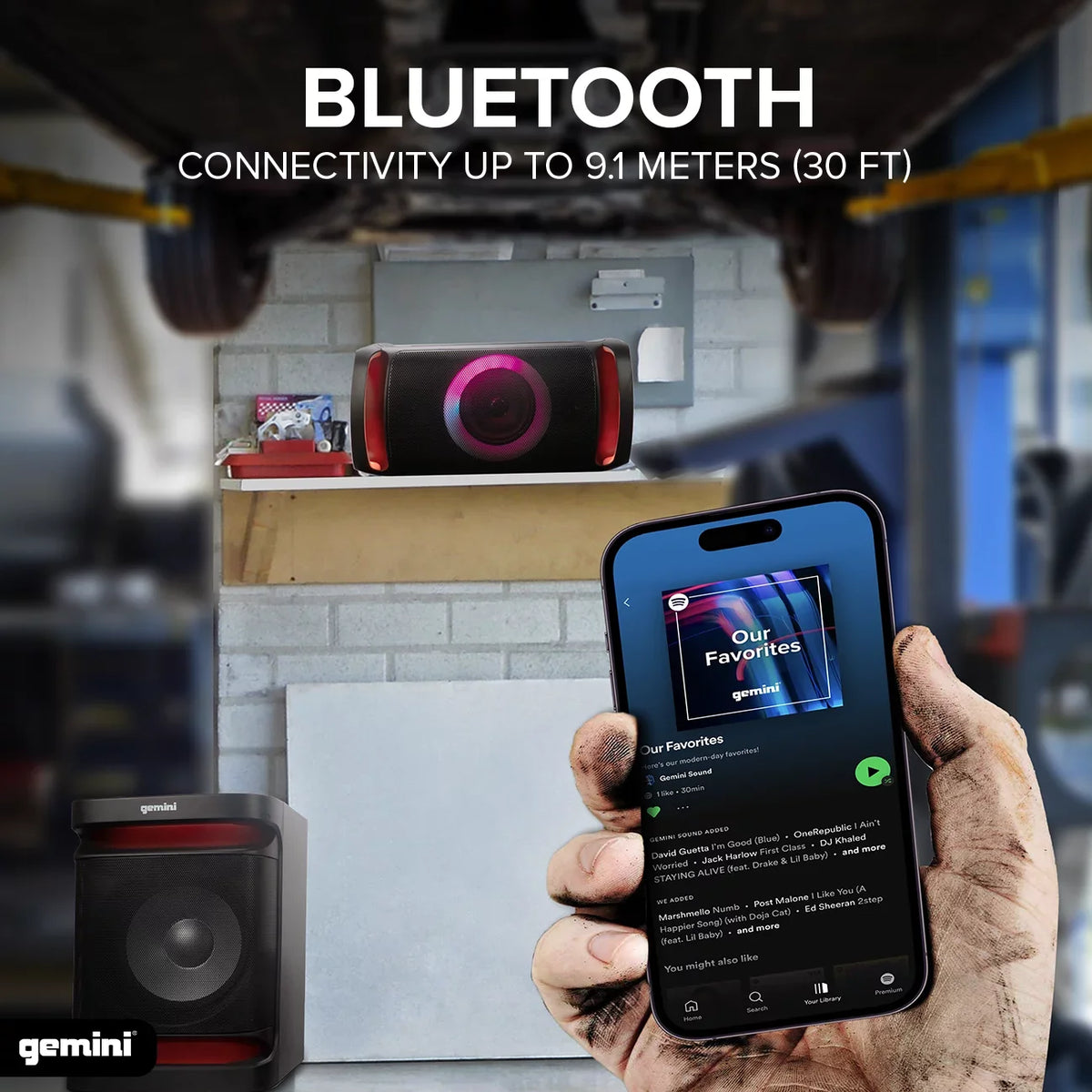 Audio Gemini Bluetooth 4000W Party Home LED GSYS-4800 Watts System Light Stereo with Theater Sound &