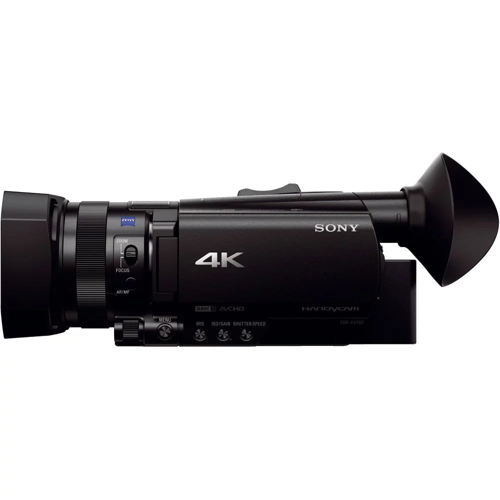 '+ More Handycam Sony HD FDR-AX700 Camera Star Memory 128GB with and HDMI 4K Video + Cable Carrying Case - Camcorder Card