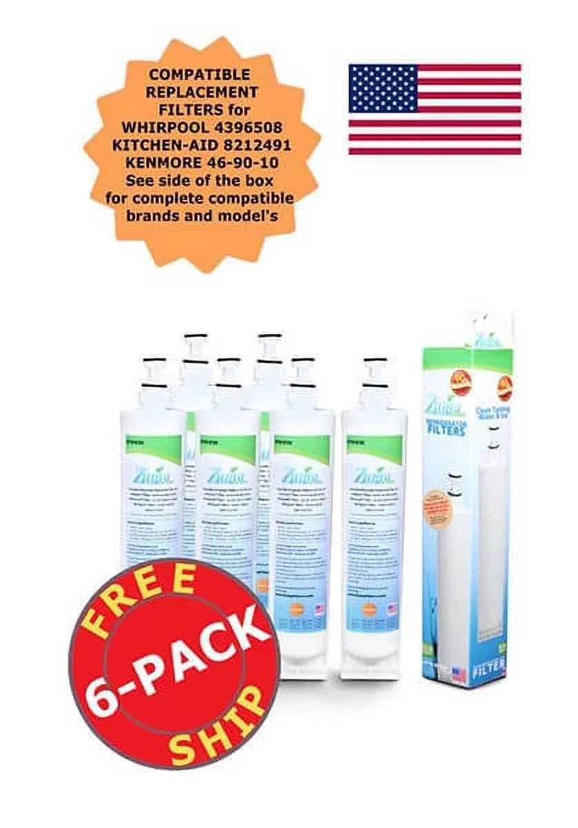 Whirlpool® Pack ZUMA 4392857 - and , 6 OPFW-RF300 , Model , with Brand Compatible Ice # in Made Water U.S.A. Filter -