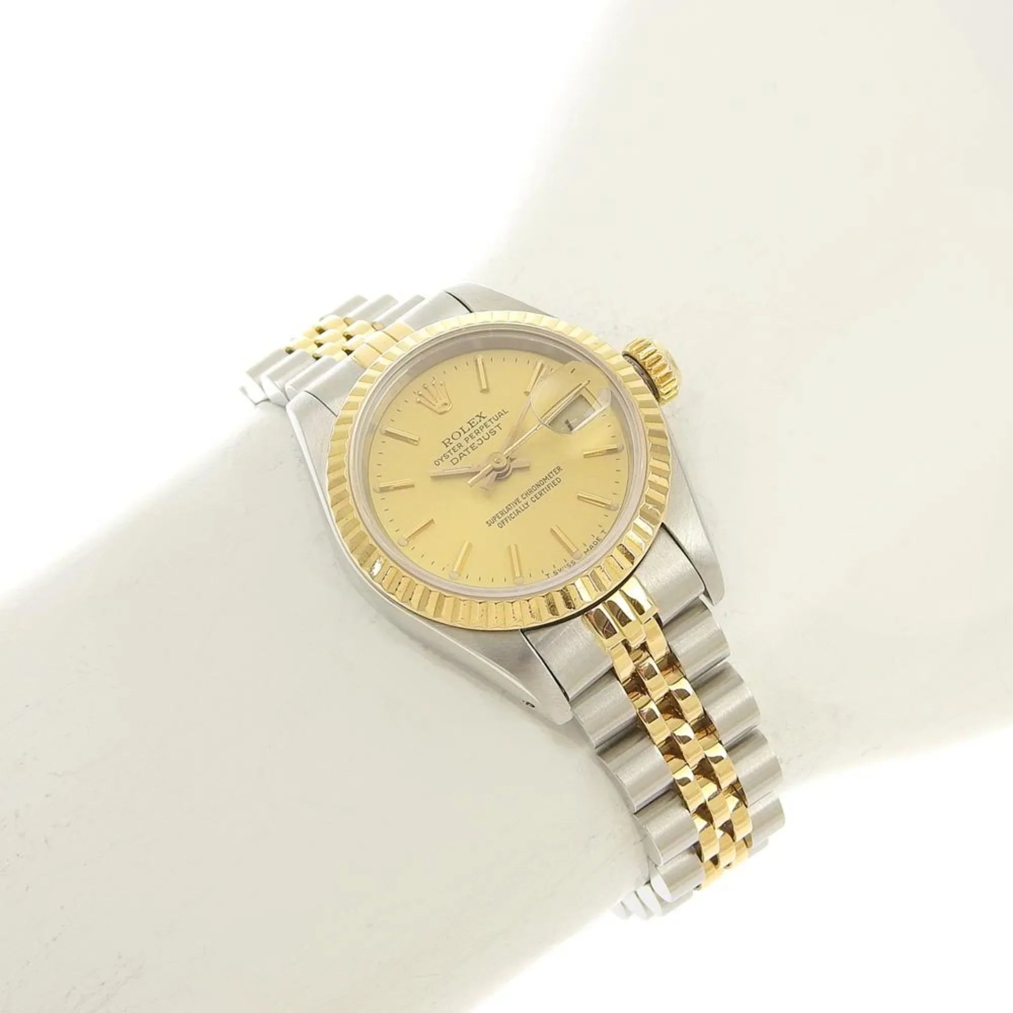 (Like 54g dial champagne gold 98 New) series Datejust watch automatic 2023/09 combination 79173 Pre-Owned Rolex